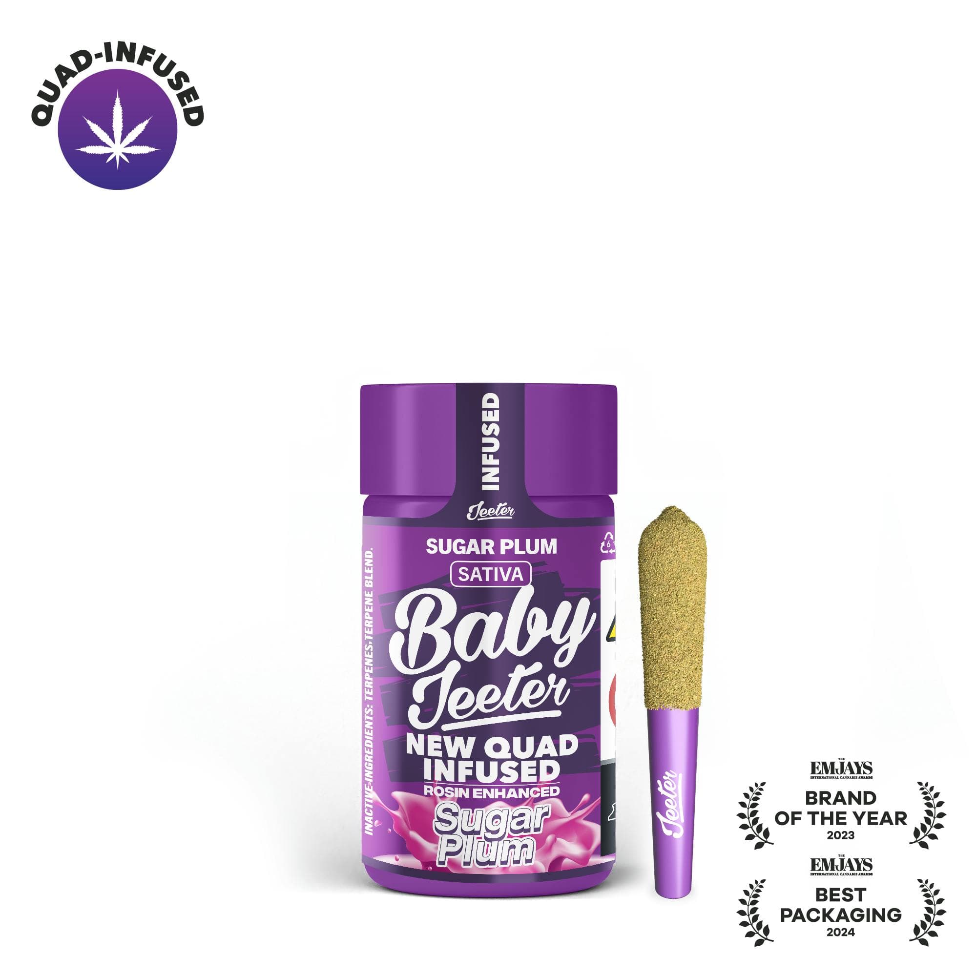 Sugar Plum Quad-Infused Baby Jeeter 5-pack | 2.5g